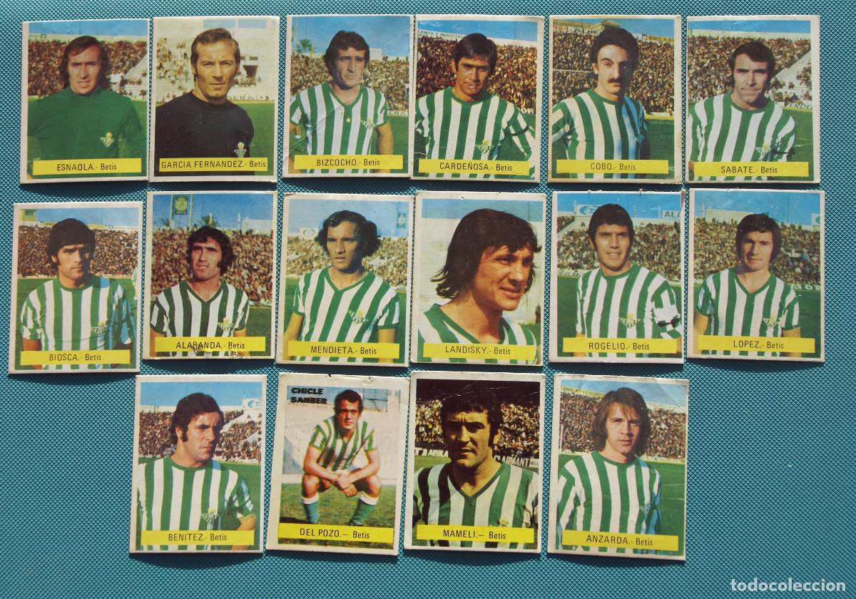 Football Stickers: ED. FINI 75 76 BETIS. EQUIPO COMPLETO RECUPERADO. TODO LO EDITADO DEP LEGAL MU