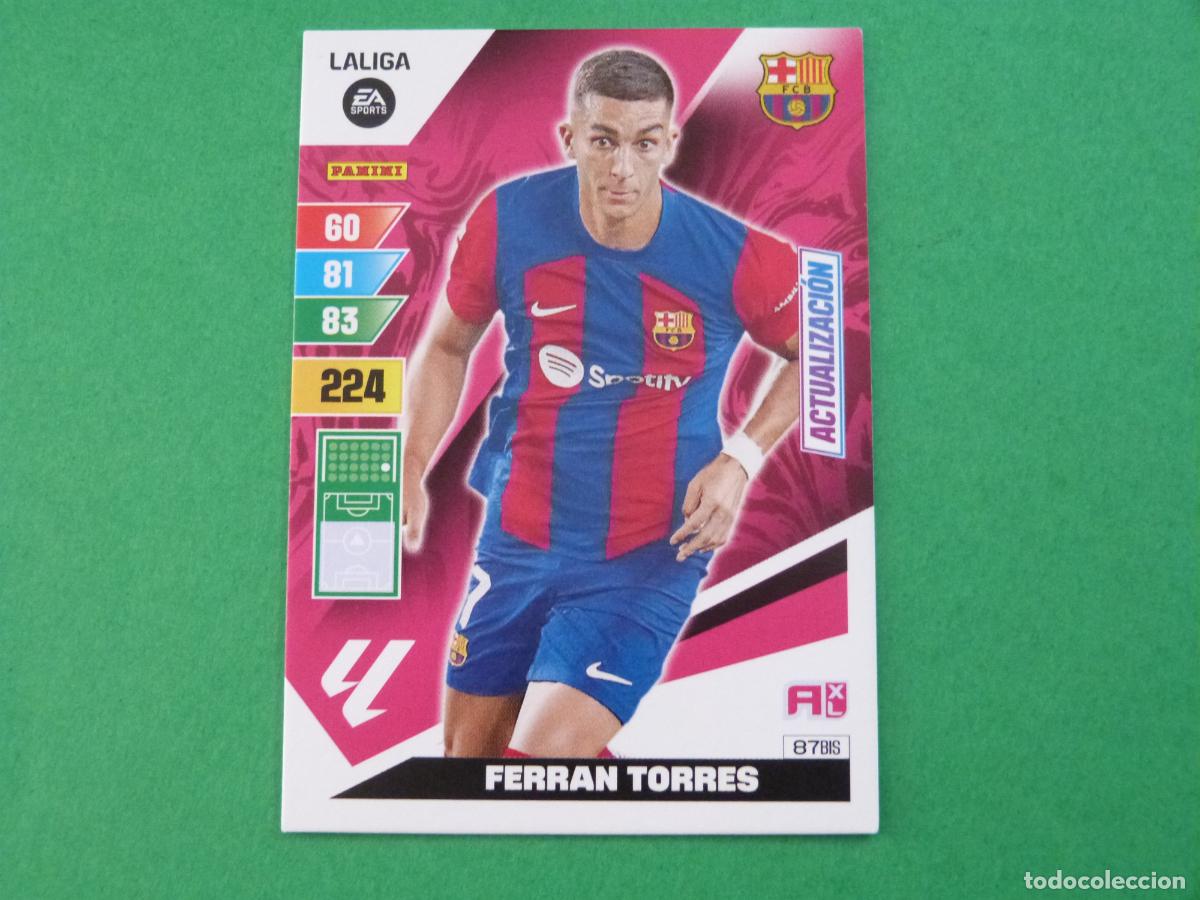 Cromos de f&uacute;tbol: TRADING CARD FUTBOL FERRAN TORRES F.C. BARCELONA N&ordm; 87 BIS LIGA ADRENALYN XL 2023-2024/23-24 PANINI