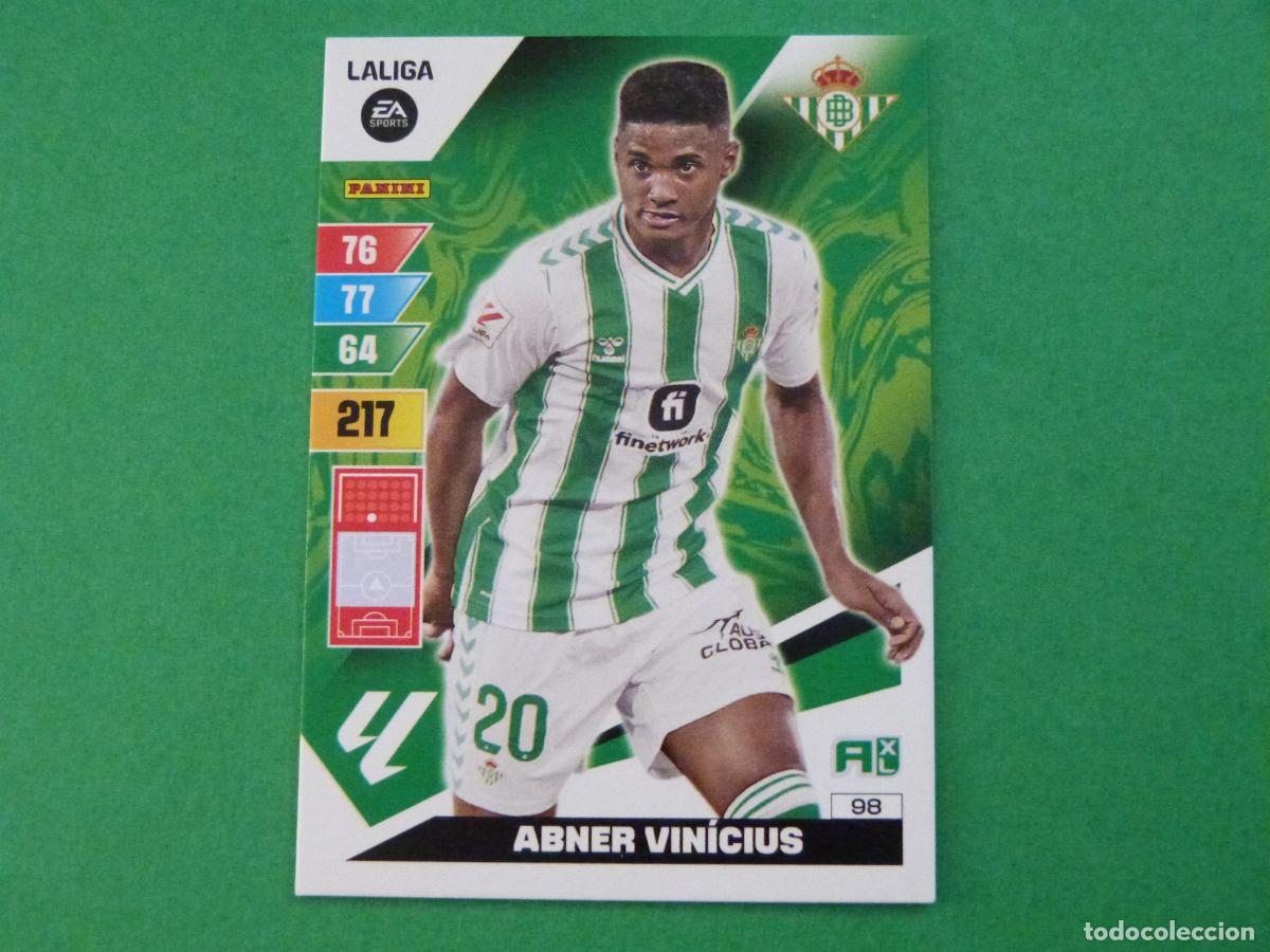Cromos de f&uacute;tbol: TRADING CARD FUTBOL ABNER VINICIUS REAL BETIS BALOMPIE N&ordm; 98 LIGA ADRENALYN XL 2023-2024/23-24