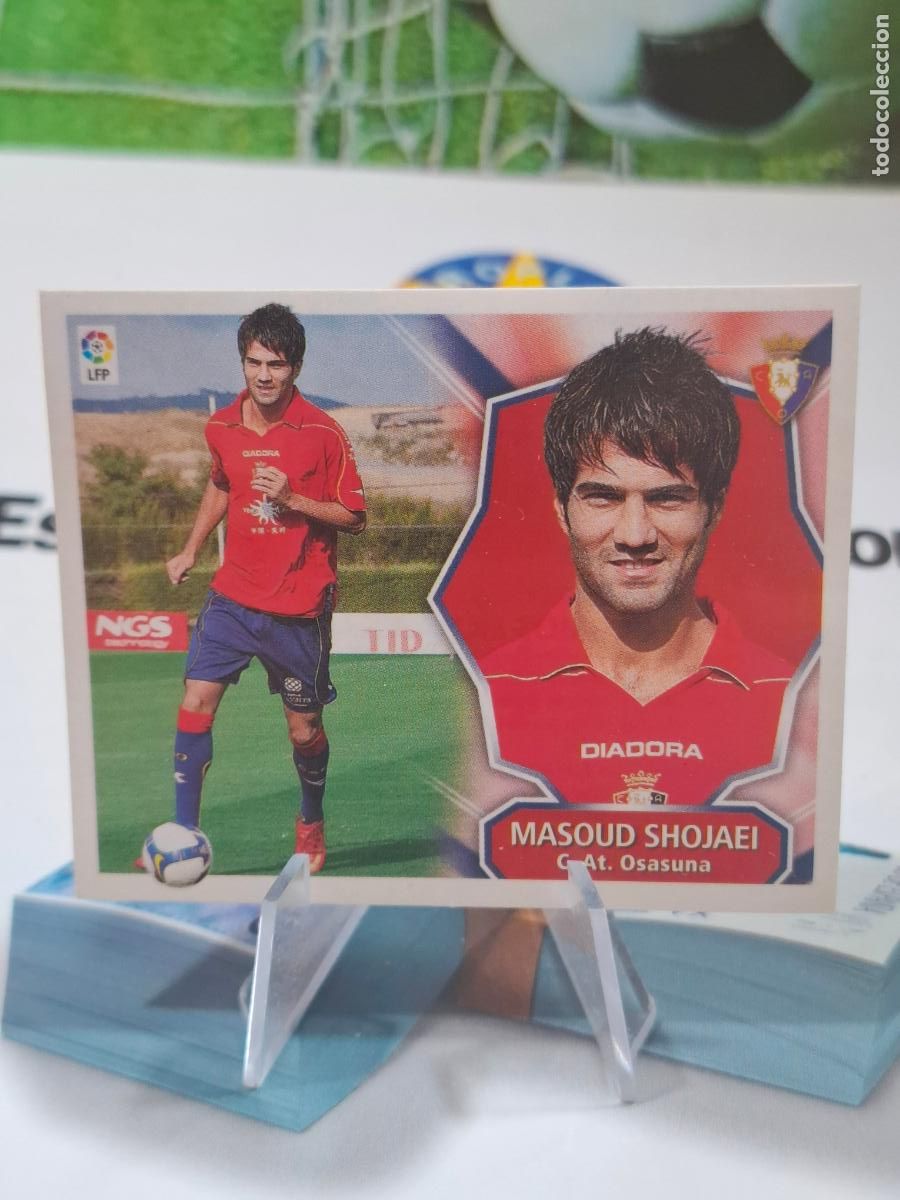 Football Stickers: MASOUD SHOJAEI OSASUNA FICHAJE 20 VERSION DIFICIL 2008 2009 EDICIONES ESTE LIGA 08 09 SIN PEGAR