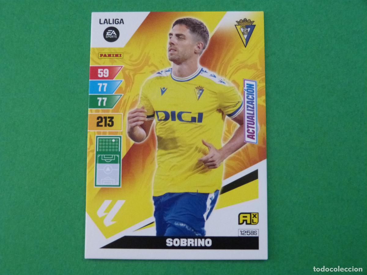 Cromos de f&uacute;tbol: TRADING CARD FUTBOL SOBRINO CADIZ C.F. N&ordm; 125 BIS LIGA ADRENALYN XL 2023-2024/23-24 PANINI