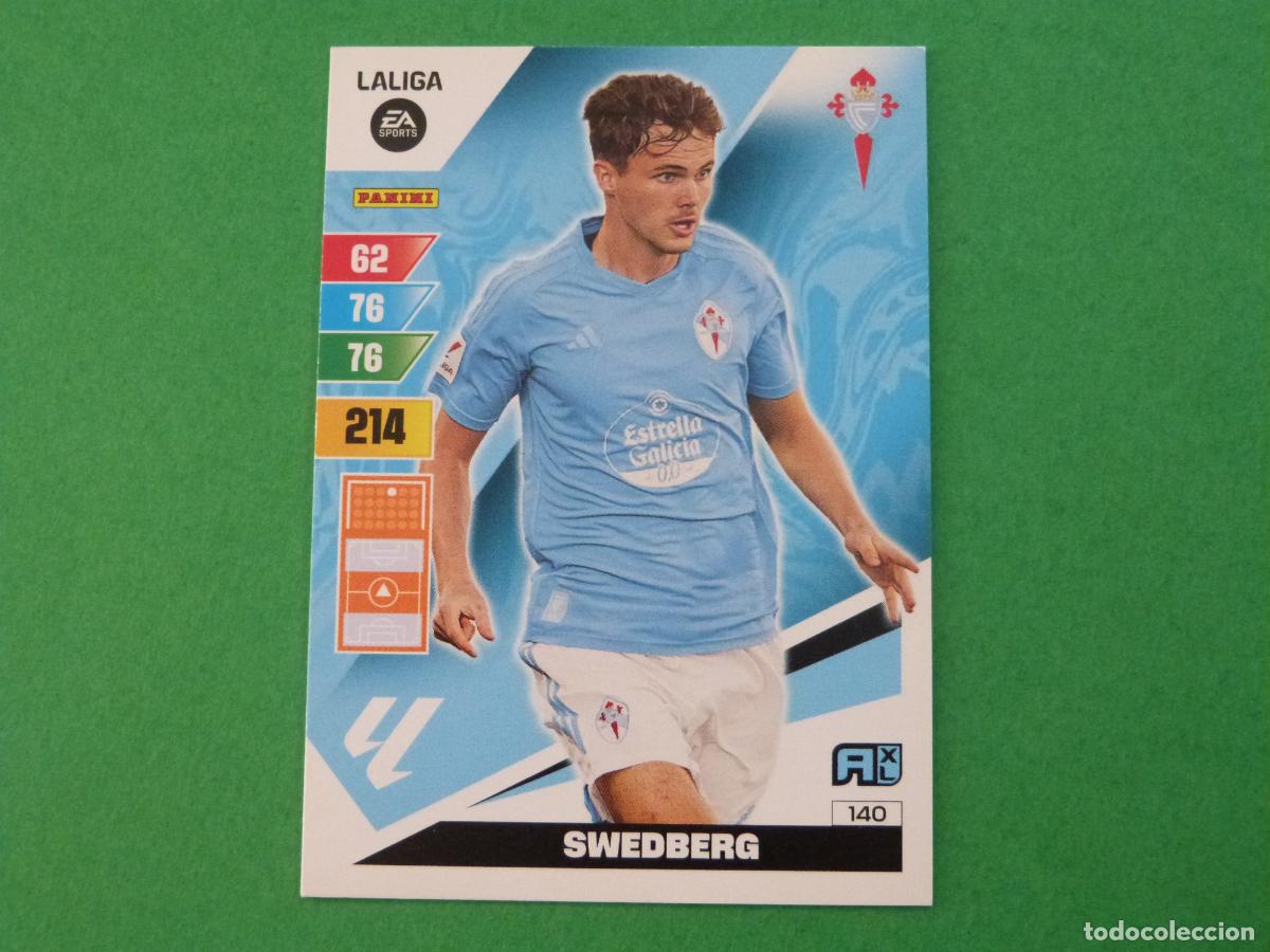 Cromos de f&uacute;tbol: TRADING CARD FUTBOL SWEDBERG CELTA DE VIGO N&ordm; 140 LIGA ADRENALYN XL 2023-2024/23-24 PANINI
