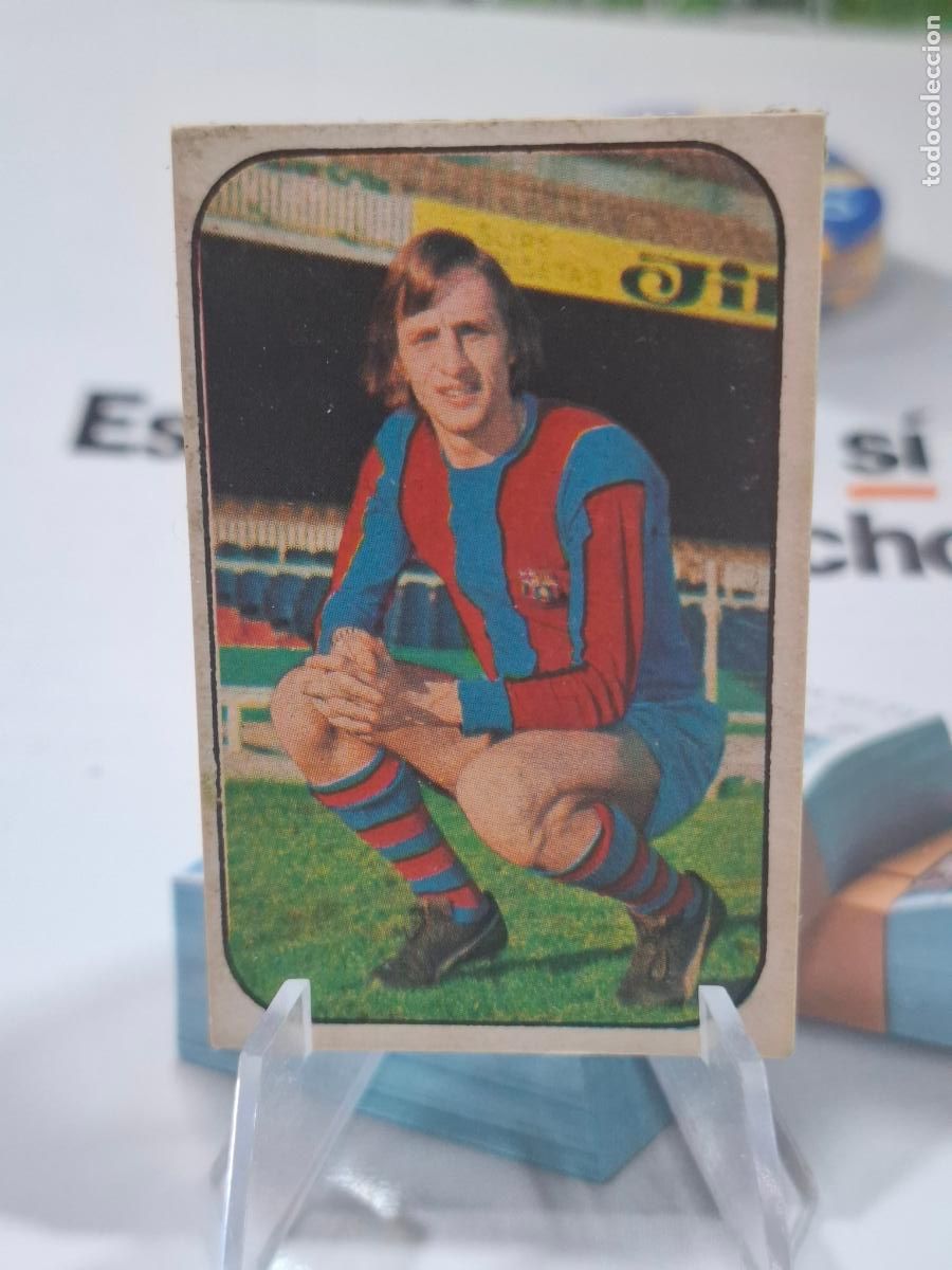 Football Stickers: JOHAN CRUYFF BARCELONA 1976 1977 EDICIONES ESTE LIGA 76 77 DESPEGADO