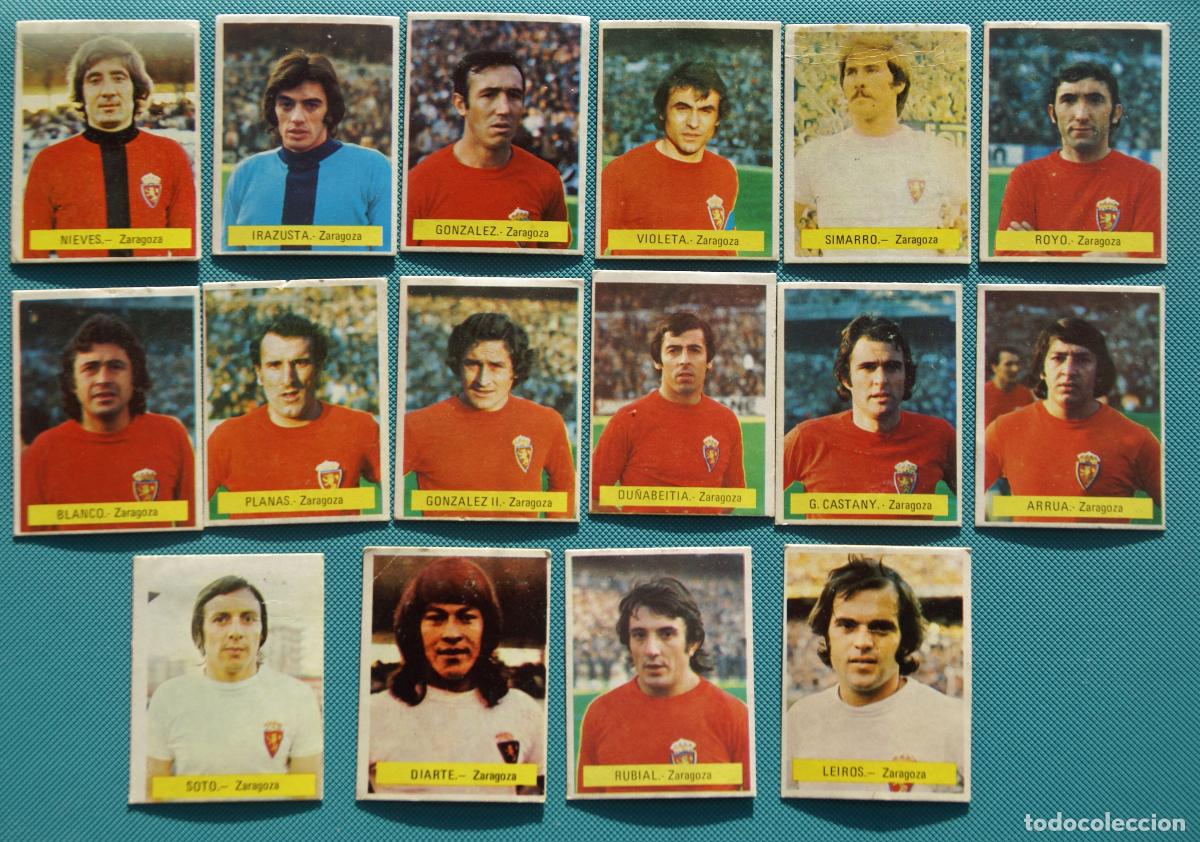 Football Stickers: ED. FINI 75 76 ZARAGOZA. EQUIPO COMPLETO RECUPERADO. TODO LO EDITADO DEP LEGAL MU
