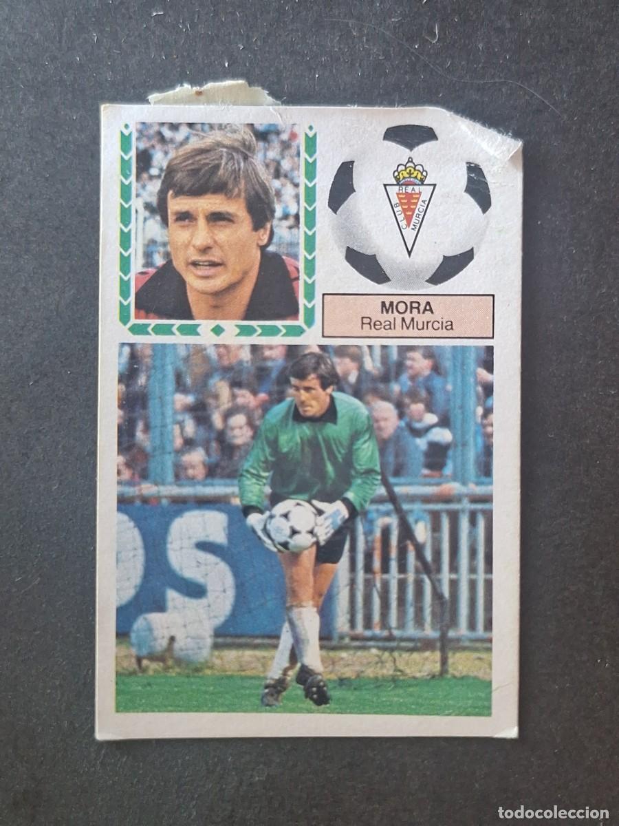 Cromos de f&uacute;tbol: L5 MORA REAL MURCIA C. F. FICHAJE 16 LIGA ESTE 1983 1984 83 84 DESPEGADO RECUPERADO