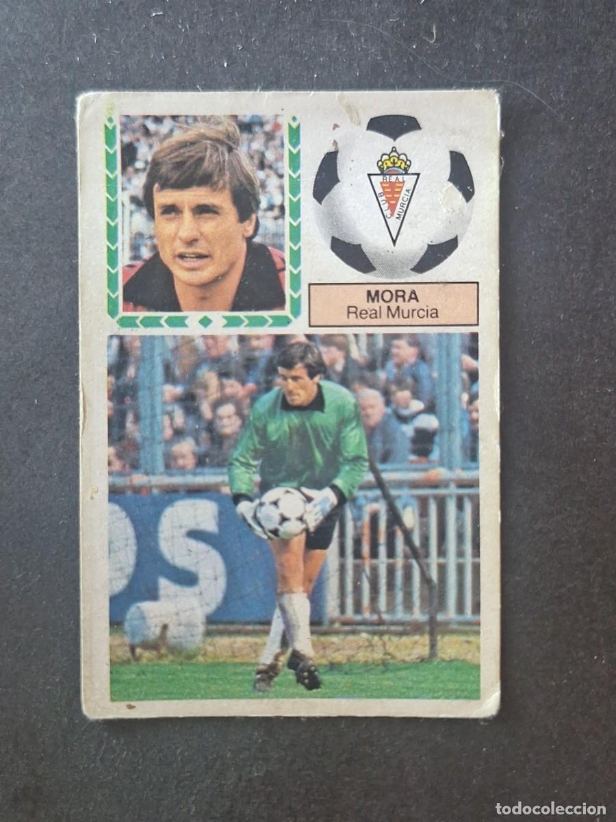 Cromos de f&uacute;tbol: L5 MORA REAL MURCIA C. F. FICHAJE 16 LIGA ESTE 1983 1984 83 84 DESPEGADO RECUPERADO