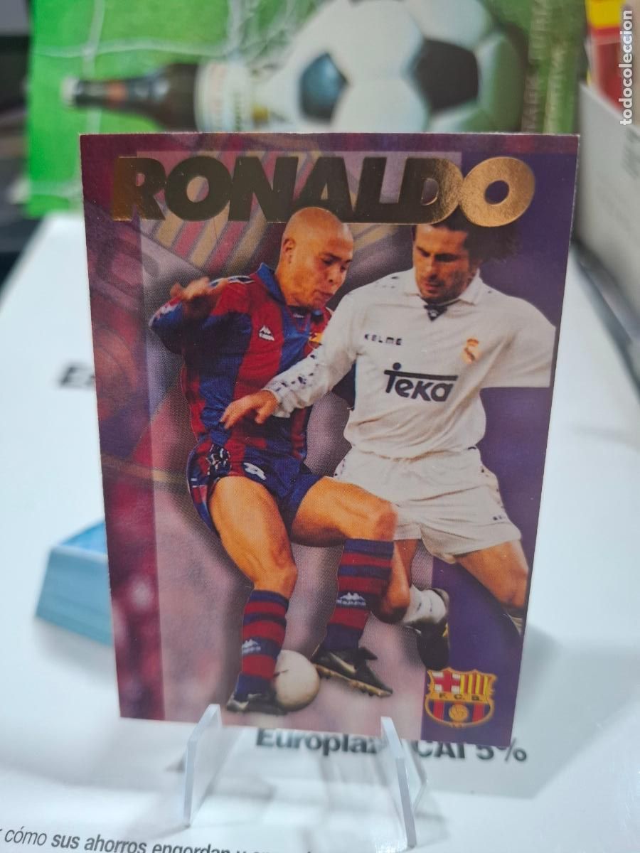 Football Stickers: 44 RONALDO NAZARIO ROOKIE BARCELONA 1996 1997 CARDS PANINI LIGA 96 97
