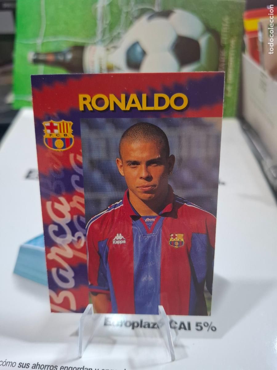 Football Stickers: 20 RONALDO NAZARIO ROOKIE BARCELONA 1996 1997 CARDS PANINI LIGA 96 97