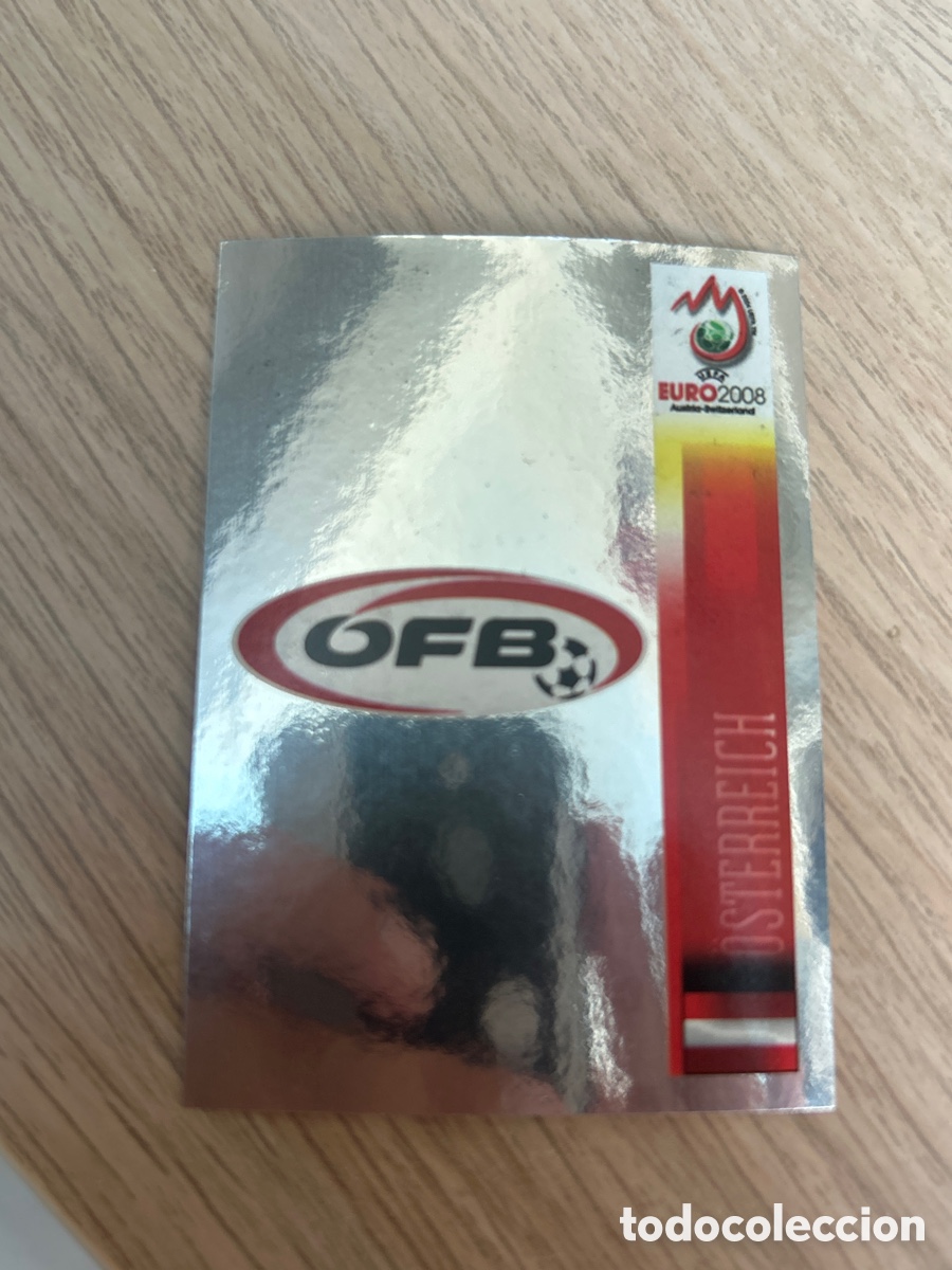 Figurine di Calcio: ESCUDO SELECCION AUSTRIA 155 PANINI EUROCOPA 2008 NUNCA PEGADO SIN PEGAR