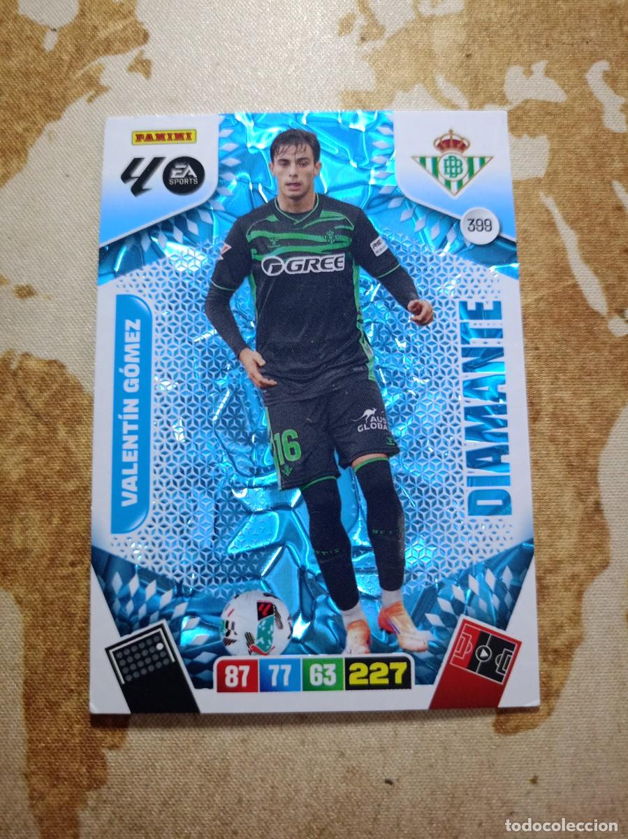 Cromos de f&uacute;tbol: # Diamante 399 VALENT&Iacute;N G&Oacute;MEZ Adrenalyn 2025-26