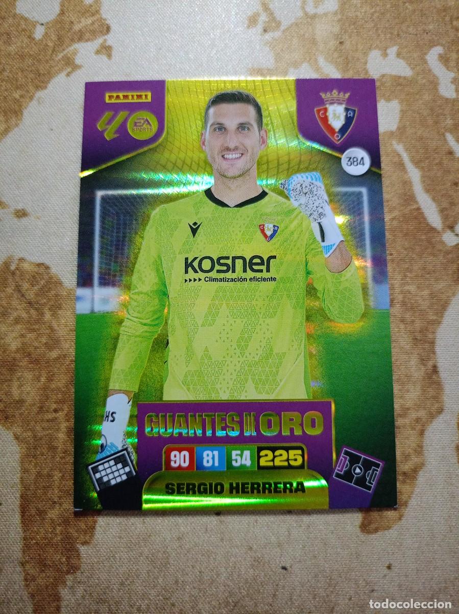 Cromos de f&uacute;tbol: # Guantes de oro 384 SERGIO HERRERA Adrenalyn 2025-26