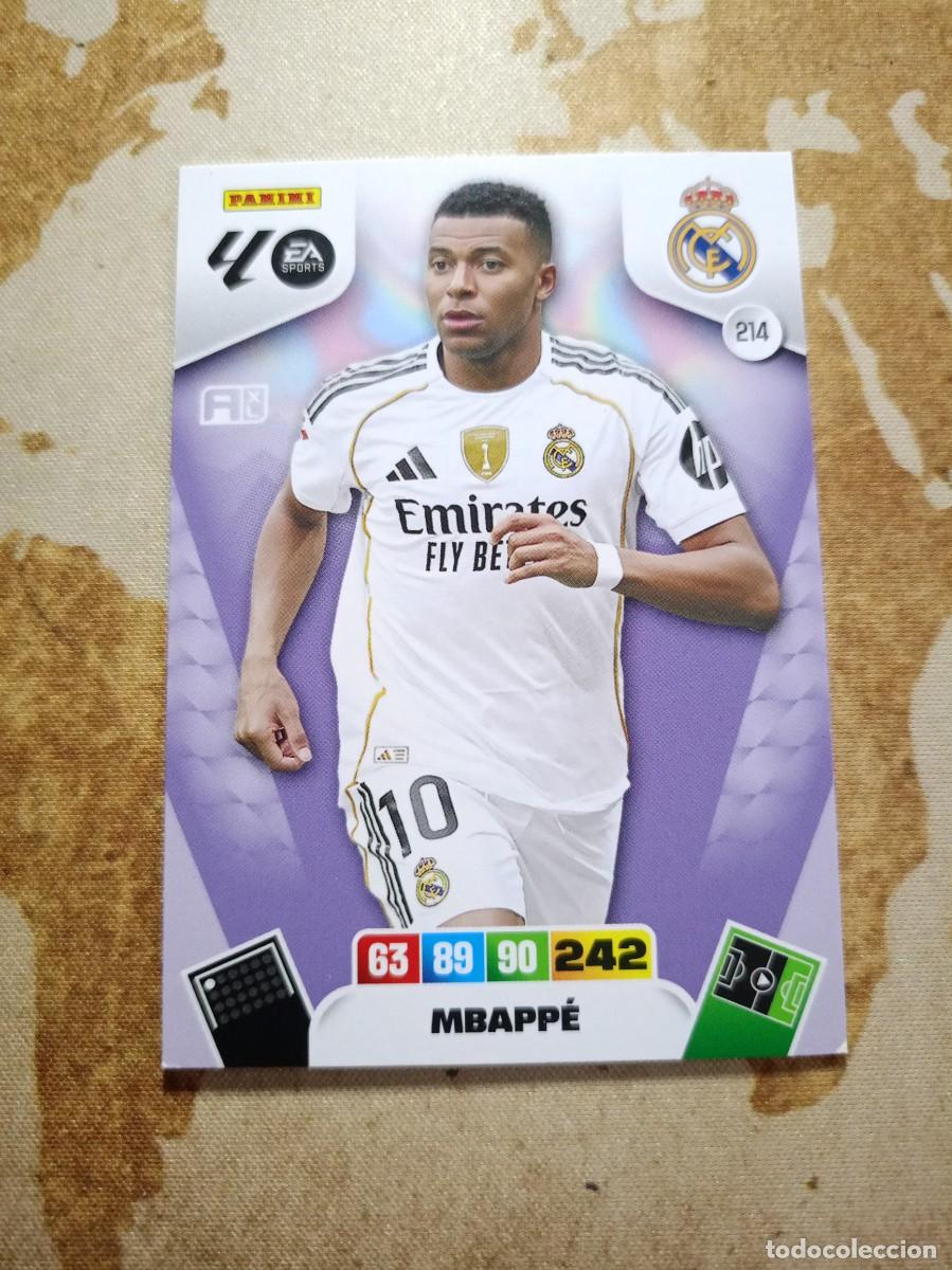 Cromos de f&uacute;tbol: # Real Madrid 214 MBAPP&Eacute; Adrenalyn 2025-26