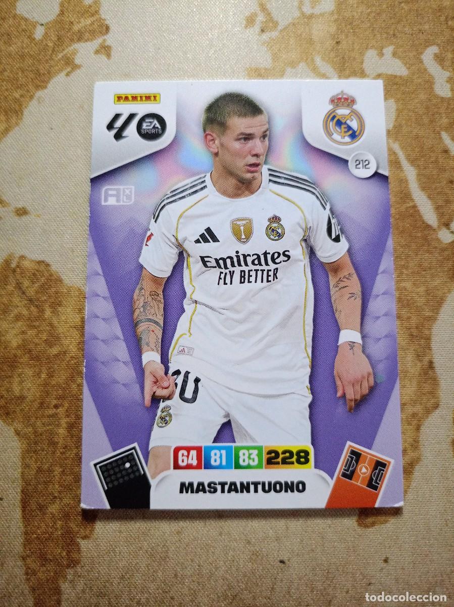 Cromos de f&uacute;tbol: # Real Madrid 212 MASTANTUONO Adrenalyn 2025-26