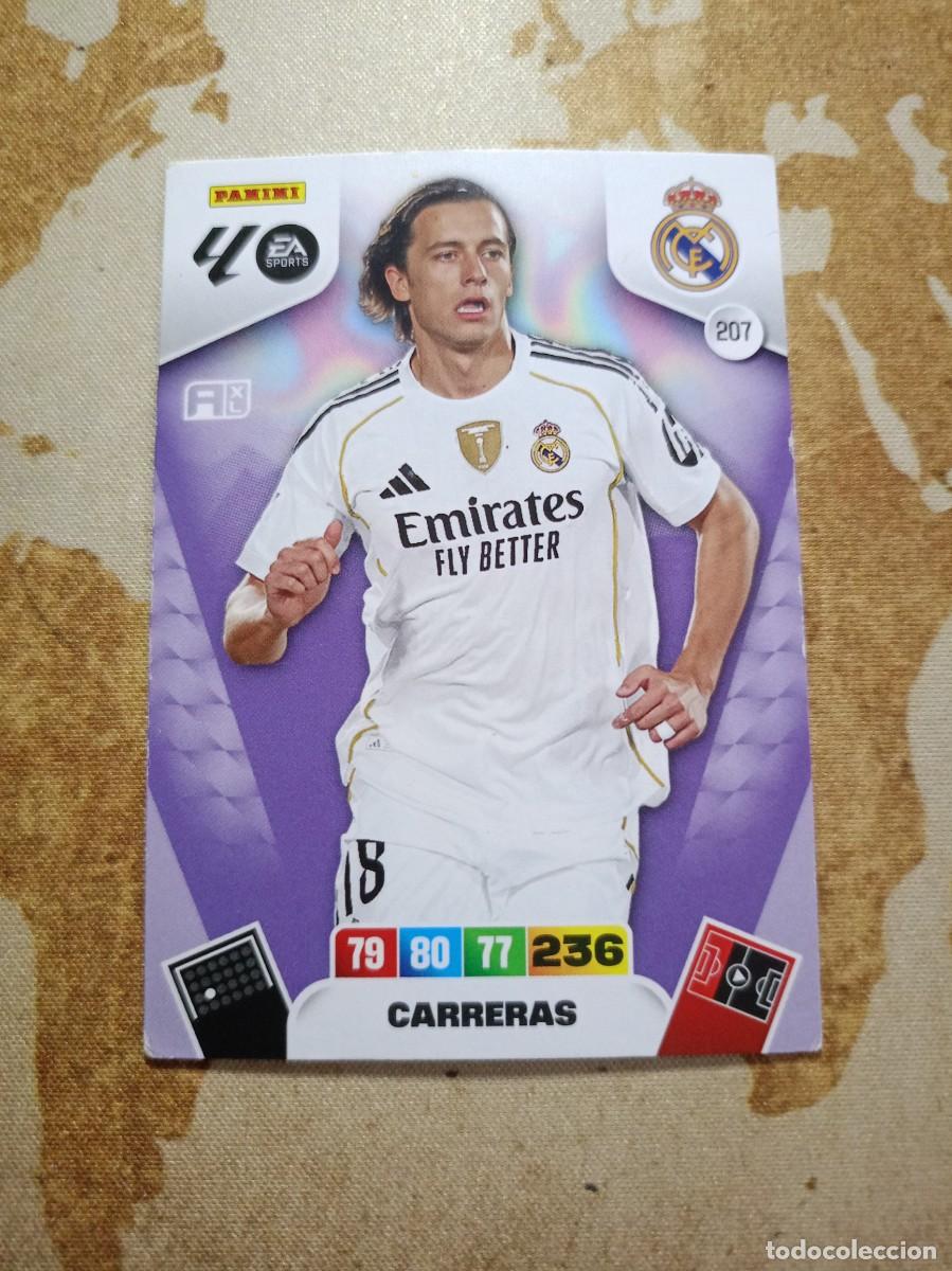 Cromos de f&uacute;tbol: # Real Madrid 207 CARRERAS Adrenalyn 2025-26