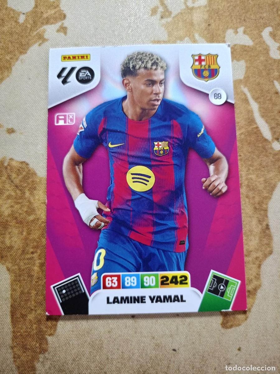 Cromos de f&uacute;tbol: # Barcelona 69 LAMINE YAMAL Adrenalyn 2025-26