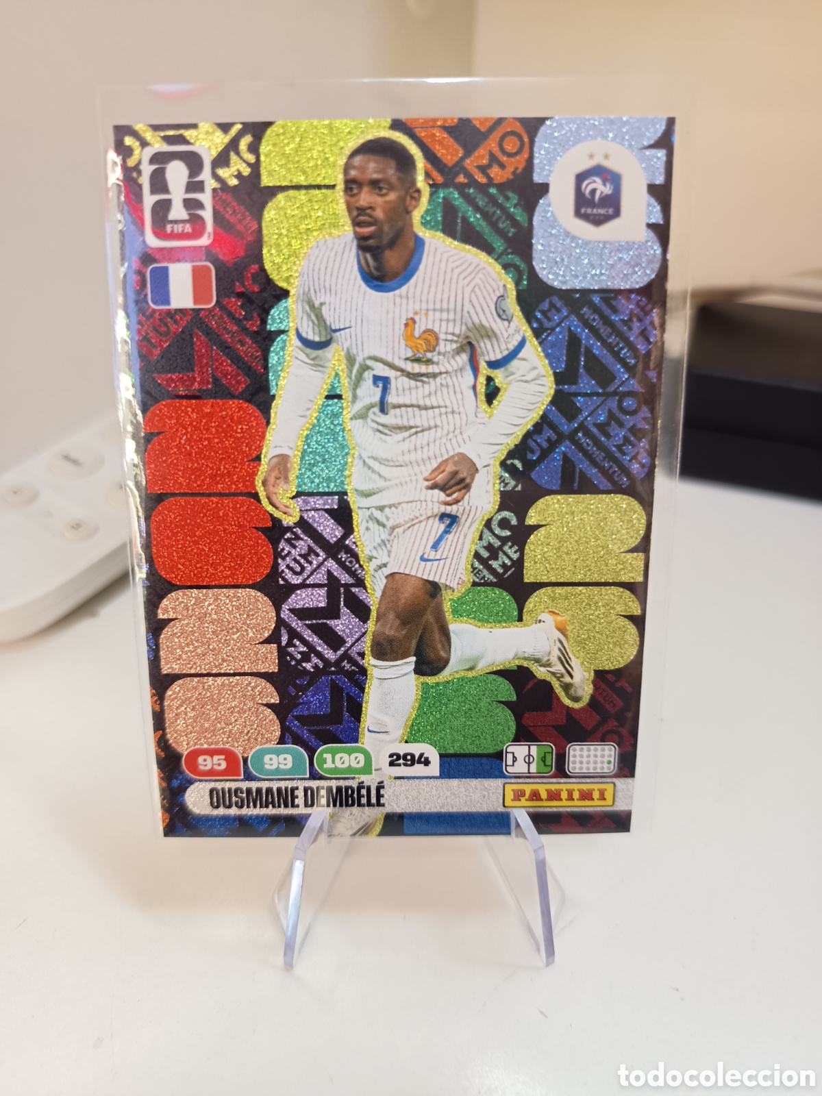 Cromos de f&uacute;tbol: MOMENTUM OUSMANE DEMBELE WORLD CUP ADRENALYN 2026