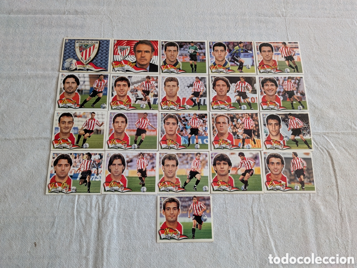 Cromos de f&uacute;tbol: Ath. Bilbao - Ediciones Este 2000-2001, 00-01 - 21 cromos diferentes, nunca pegados