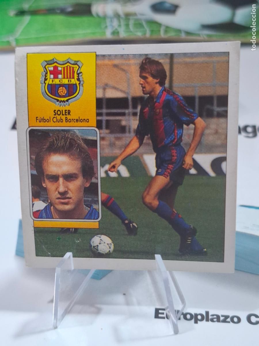Cromos de f&uacute;tbol: SOLER BARCELONA COLOCA 1992 1993 EDICIONES ESTE LIGA 92 93 DESPEGADO