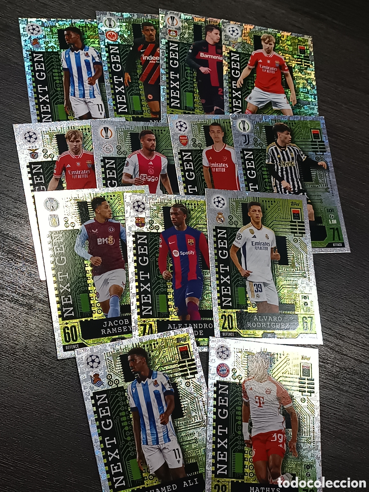 Cromos de f&uacute;tbol: Lote Next Gen Match Attax