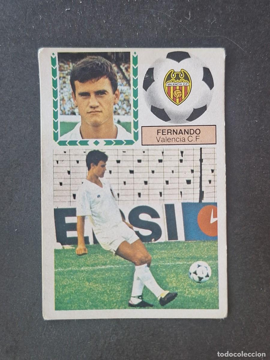 Cromos de f&uacute;tbol: L5 FERNANDO VALENCIA C. F. FICHAJE 36 LIGA ESTE 1983 1984 83 84 DESPEGADO RECUPERADO
