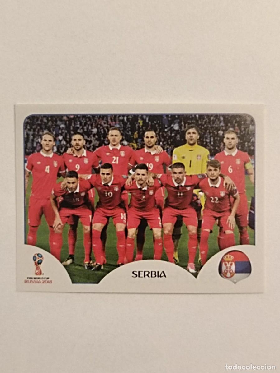 Cromos de f&uacute;tbol: #401 ALINEACION (SERBIA) MUNDIA RUSIA 2018 PANINI VERSION ROSA