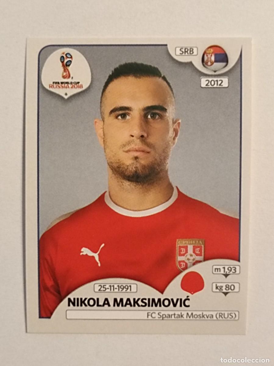Cromos de f&uacute;tbol: #408 MAKSIMOVIC (SERBIA) MUNDIA RUSIA 2018 PANINI VERSION ROSA