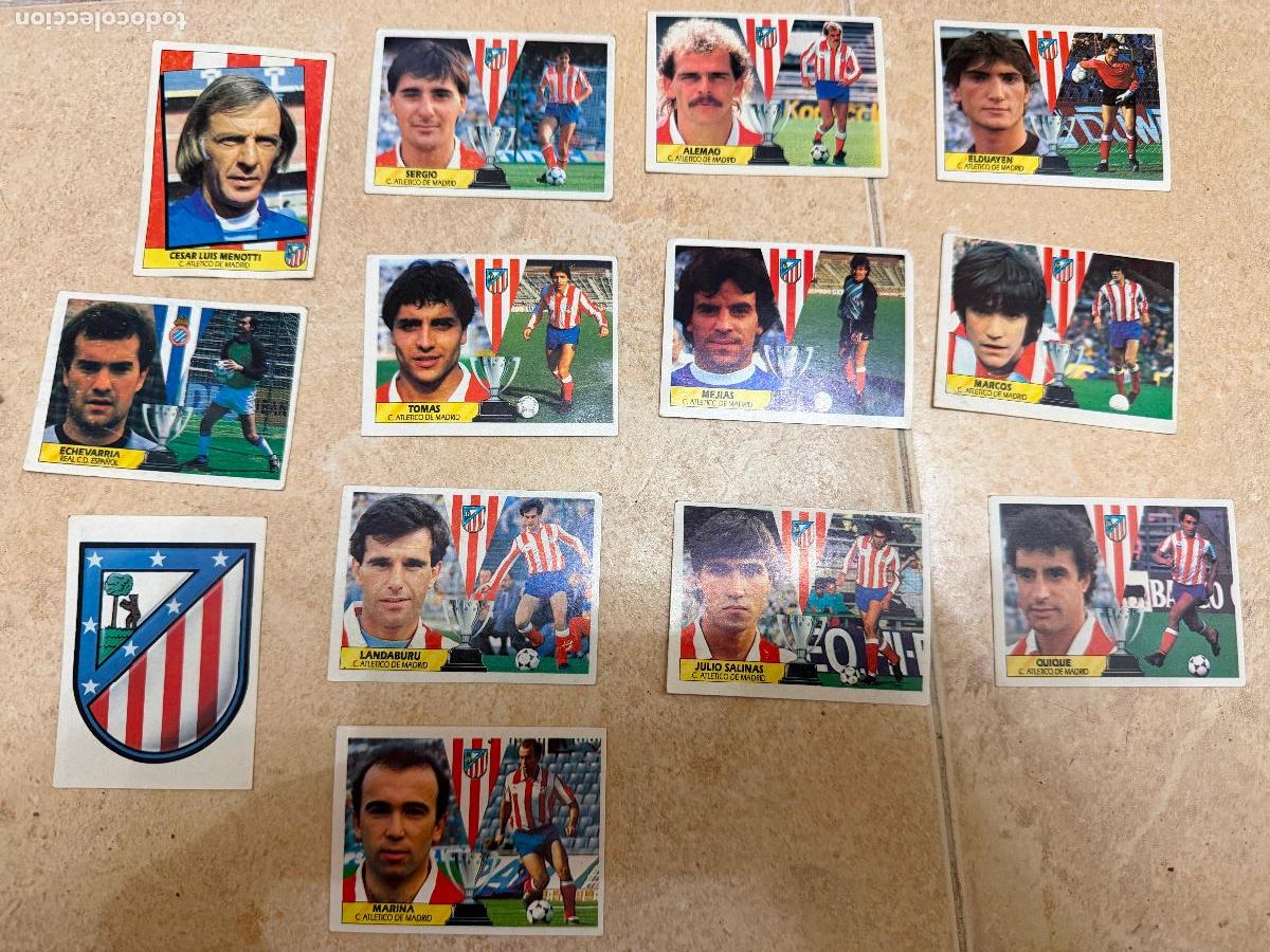 Cromos de f&uacute;tbol: Lote de cromos atl&eacute;tico de Madrid liga 87/88