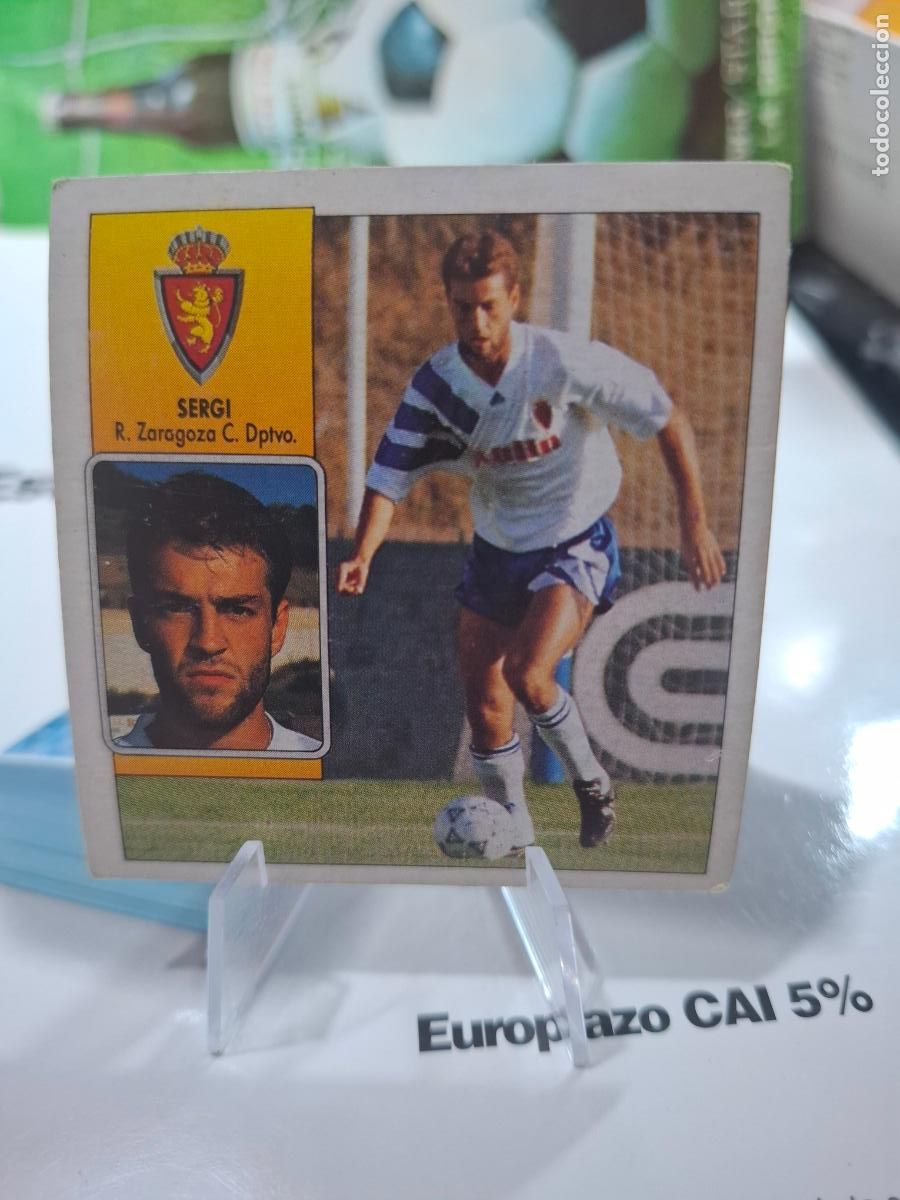 Cromos de f&uacute;tbol: SERGI FICHAJE 26 VERSION REAL ZARAGOZA LIGA 1992 1993 92 93 EDICIONES ESTE