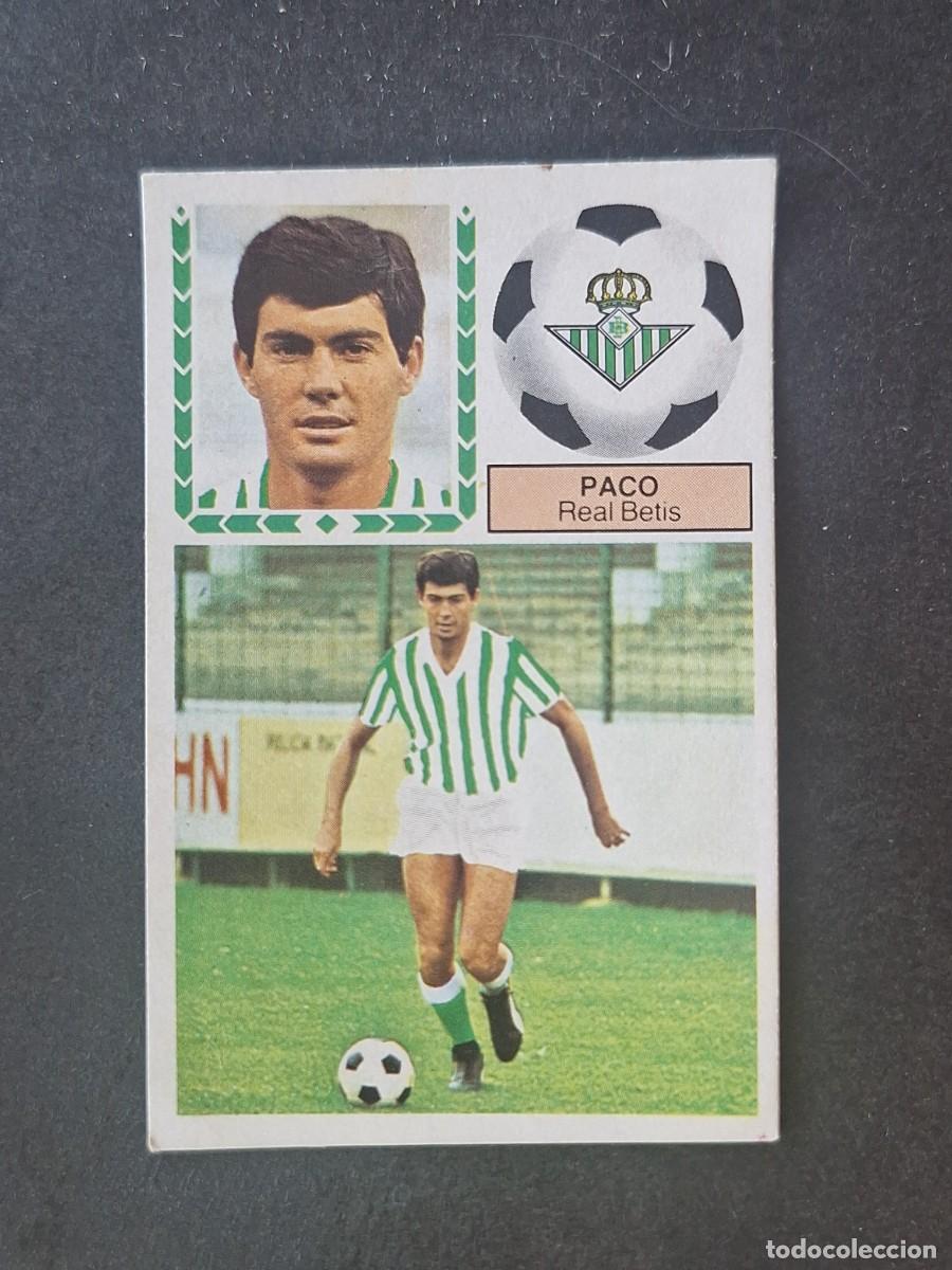 Cromos de f&uacute;tbol: L5 PACO REAL BETIS BALOMPIE FICHAJE 41 LIGA ESTE 1983 1984 83 84 DESPEGADO RECUPERADO