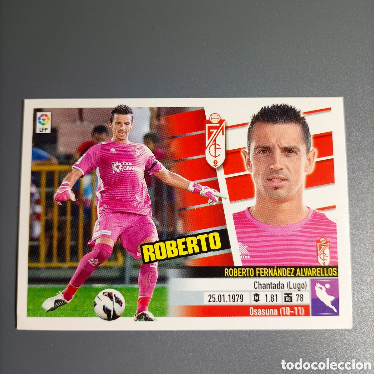 Cromos de f&uacute;tbol: STICKER PANINI. LIGA ESTE 2013-2014 (GRANADA) №1 ROBERTO