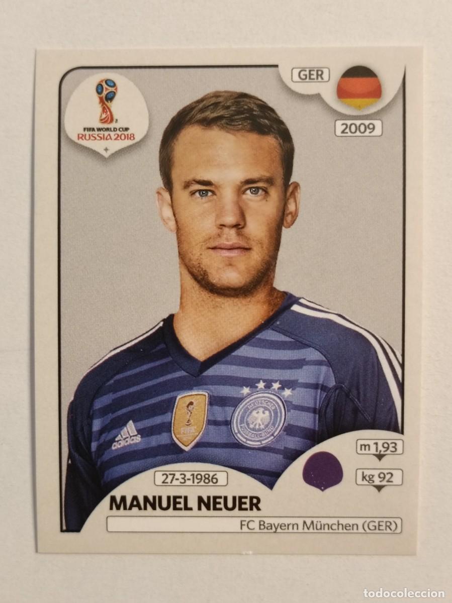 Cromos de f&uacute;tbol: #422 NEUER (ALEMANIA) MUNDIA RUSIA 2018 PANINI VERSION ROSA
