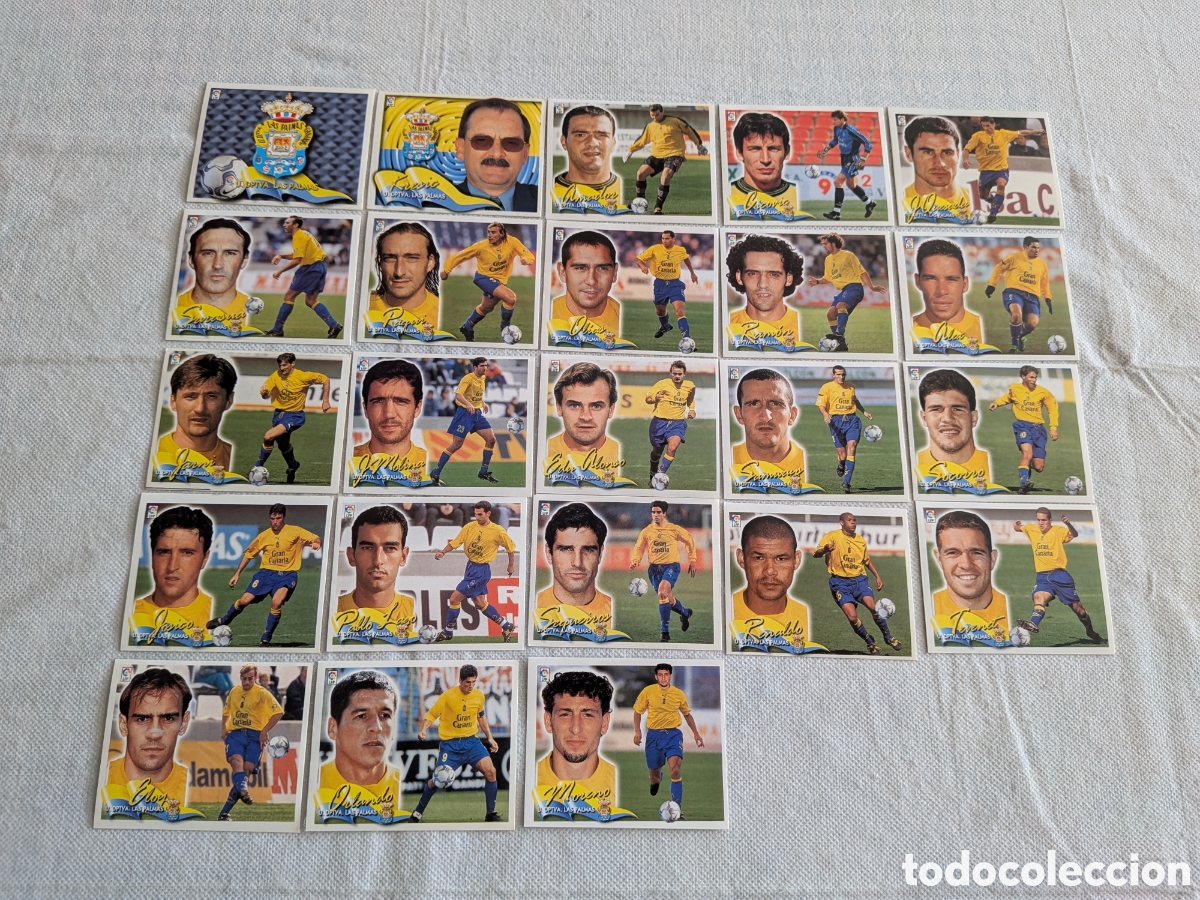 Cromos de f&uacute;tbol: Las Palmas - Ediciones Este 2000-2001, 00-01 - 23 cromos diferentes, nunca pegados
