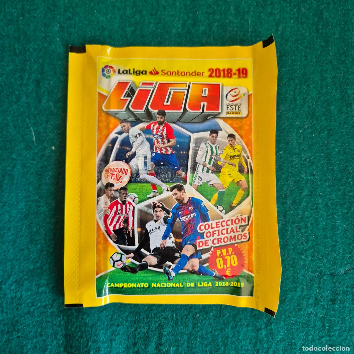 Cromos de f&uacute;tbol: 1 SOBRE LIGA ESTE 2018 2019