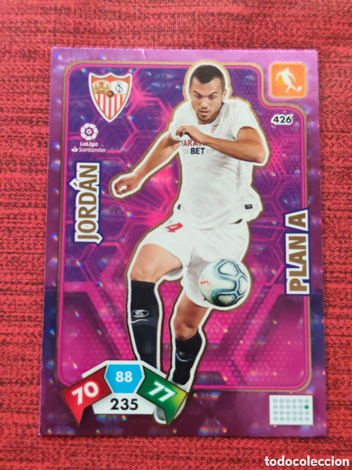 Cromos de f&uacute;tbol: 426 JORD&Aacute;N SEVILLA ADRENALYN XL 2019 2020