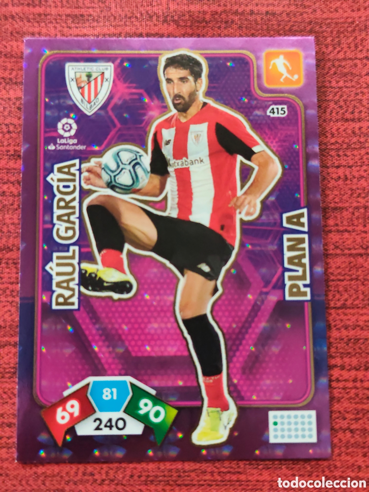 Cromos de f&uacute;tbol: 415 RA&Uacute;L GARC&Iacute;A ATHLETIC BILBAO ADRENALYN XL 2019 2020