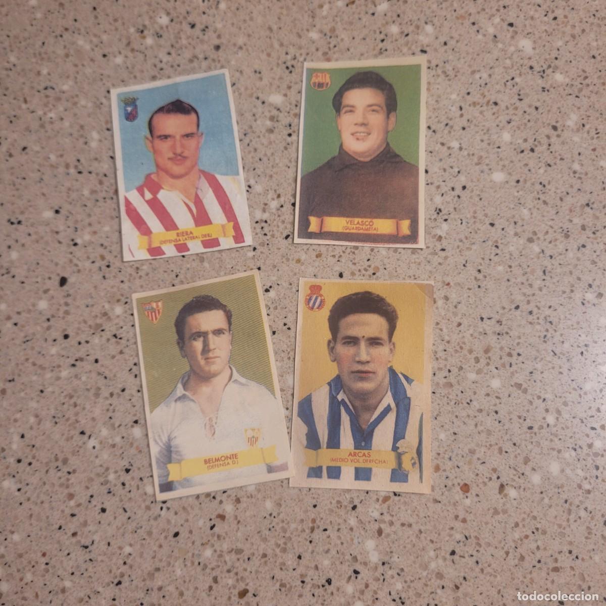 Cromos de f&uacute;tbol: LOTE 4 CROMOS CAMPEONES 1949. LEER COMENTARIOS