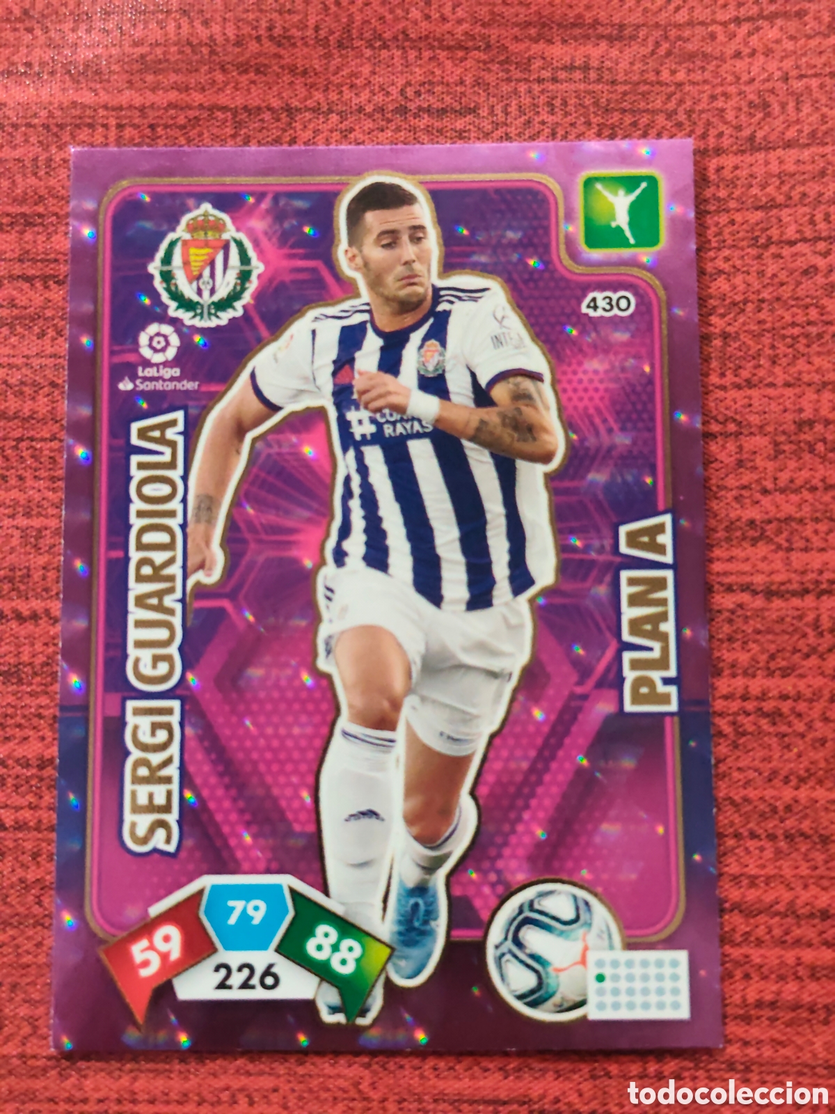 Cromos de f&uacute;tbol: 430 SERGI GUARDIOLA REAL VALLADOLID ADRENALYN XL 2019 2020