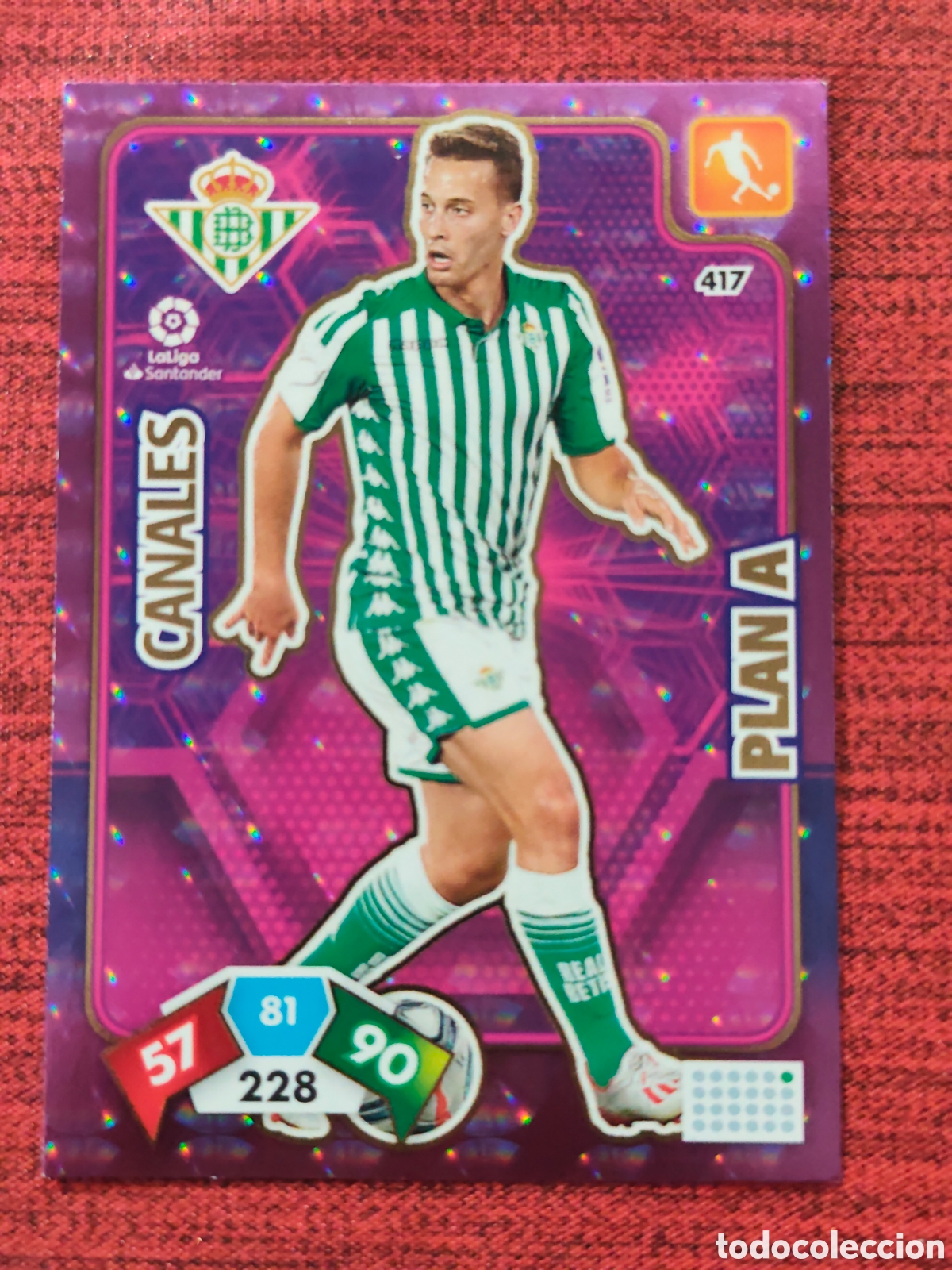 Cromos de f&uacute;tbol: 417 CANALES REAL BETIS ADRENALYN XL 2019 2020