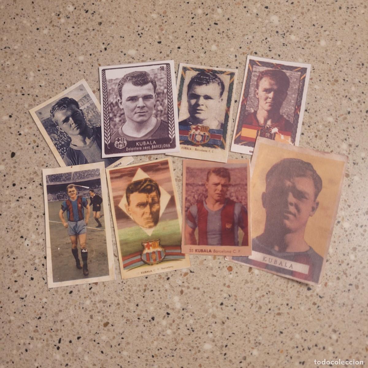 Cromos de f&uacute;tbol: KUBALA LOTE DE 8 CROMOS DE DISTINTAS COLECCIONES.LEER COMENTARIOS