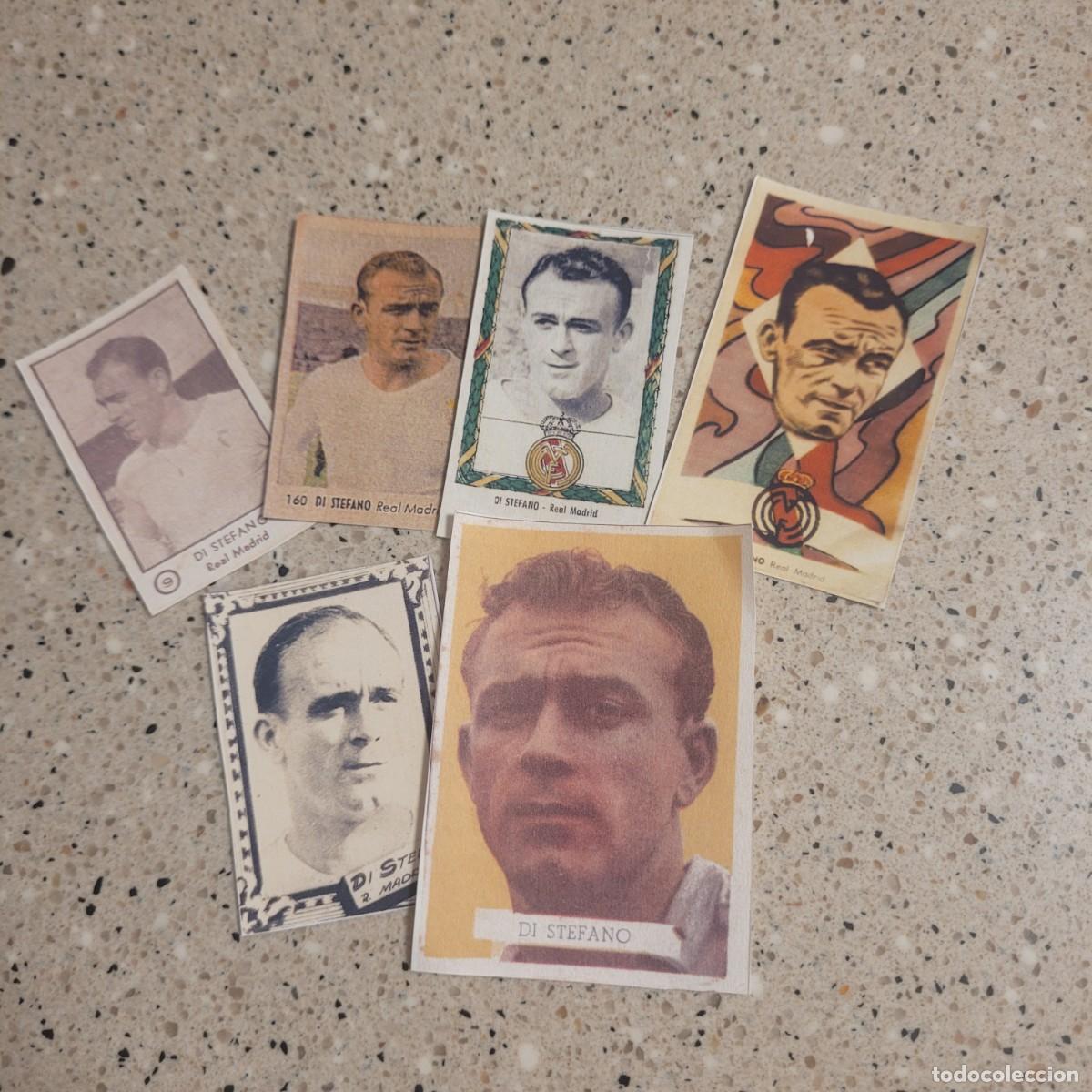 Cromos de f&uacute;tbol: DI STEFANO LOTE DE 6 CROMOS DE DISTINTAS COLECCIONES.LEER COMENTARIOS
