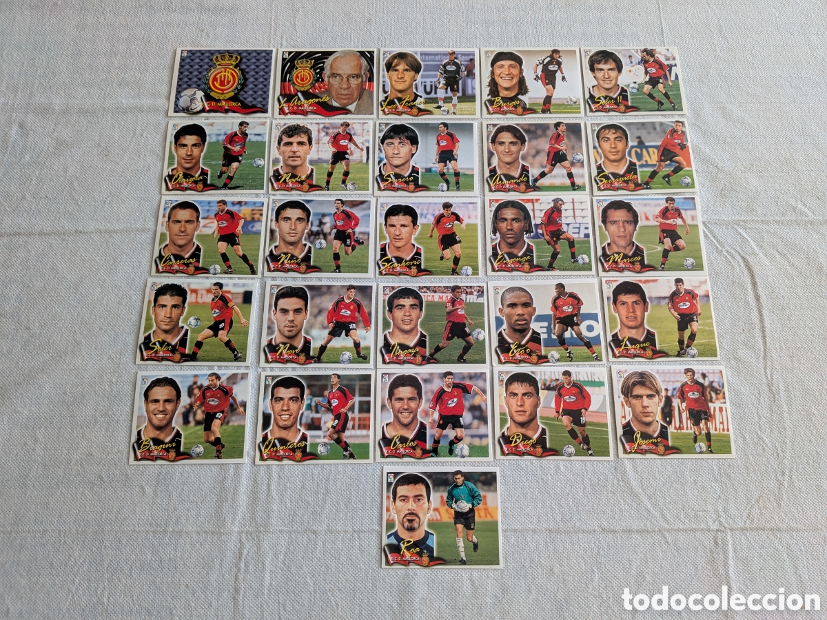 Football Stickers: Mallorca - Ediciones Este 2000-2001, 00-01 - 26 cromos diferentes, nunca pegados