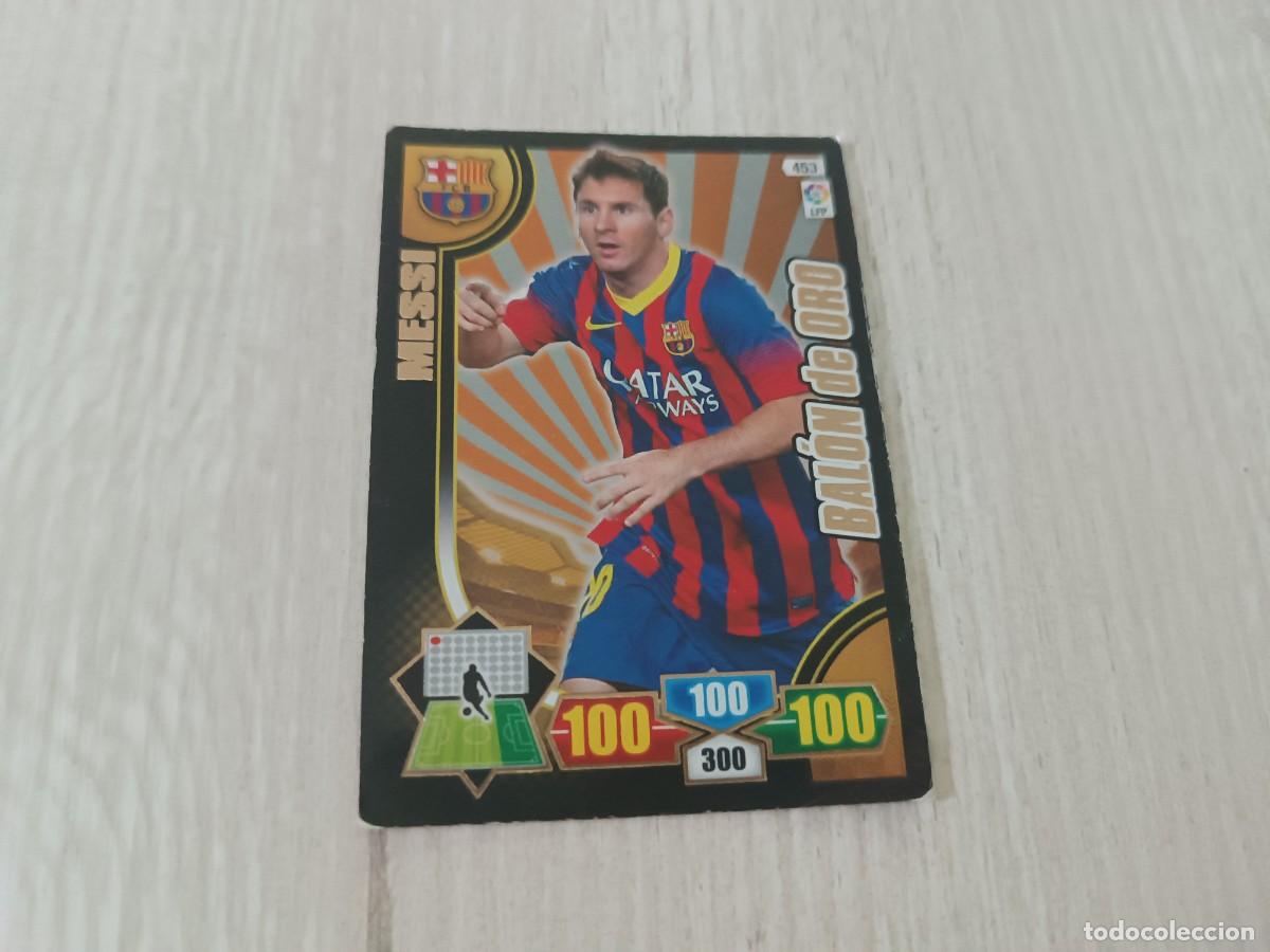 Football Stickers: MESSI BAL&Oacute;N DE ORO ADRENALYN 2013 2014 13 14