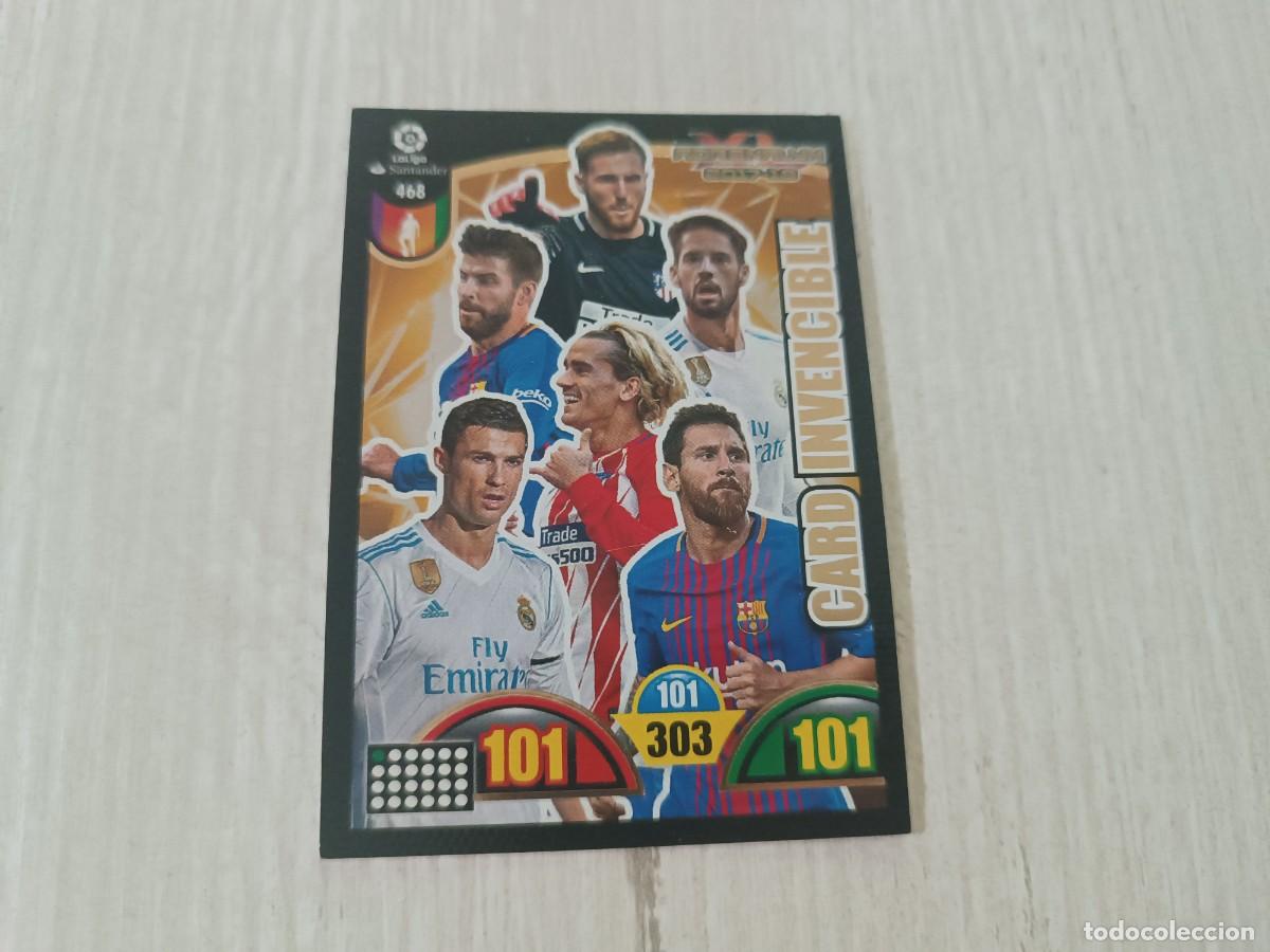 Football Stickers: MESSI CARD INVENCIBLE ADRENALYN 2017 2018 17 18