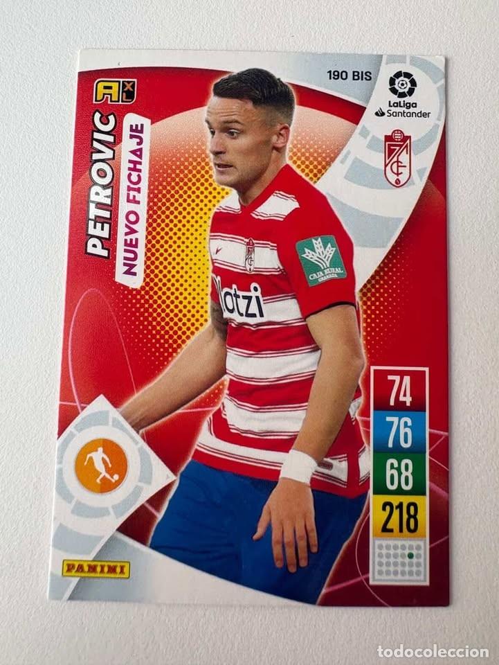 Cromos de f&uacute;tbol: Carta Petrovic Nuevo Fichaje Granada 190bis Adrenalyn 2021-22