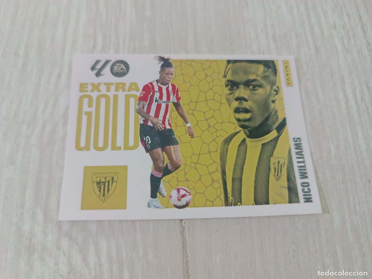 Football Stickers: NICO WILLIAMS EXTRA GOLD LIGA ESTE 2025 2026 25 26. NUNCA PEGADO