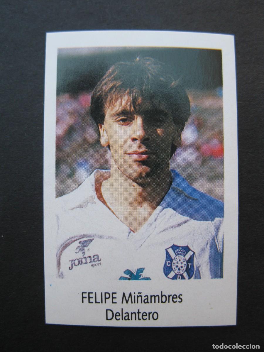 Cromos de f&uacute;tbol: FELIPE (C.D. TENERIFE) - N&ordm; 204 - LIGA F&Uacute;TBOL 91-92 - BIMBO - NUNCA PEGADO.