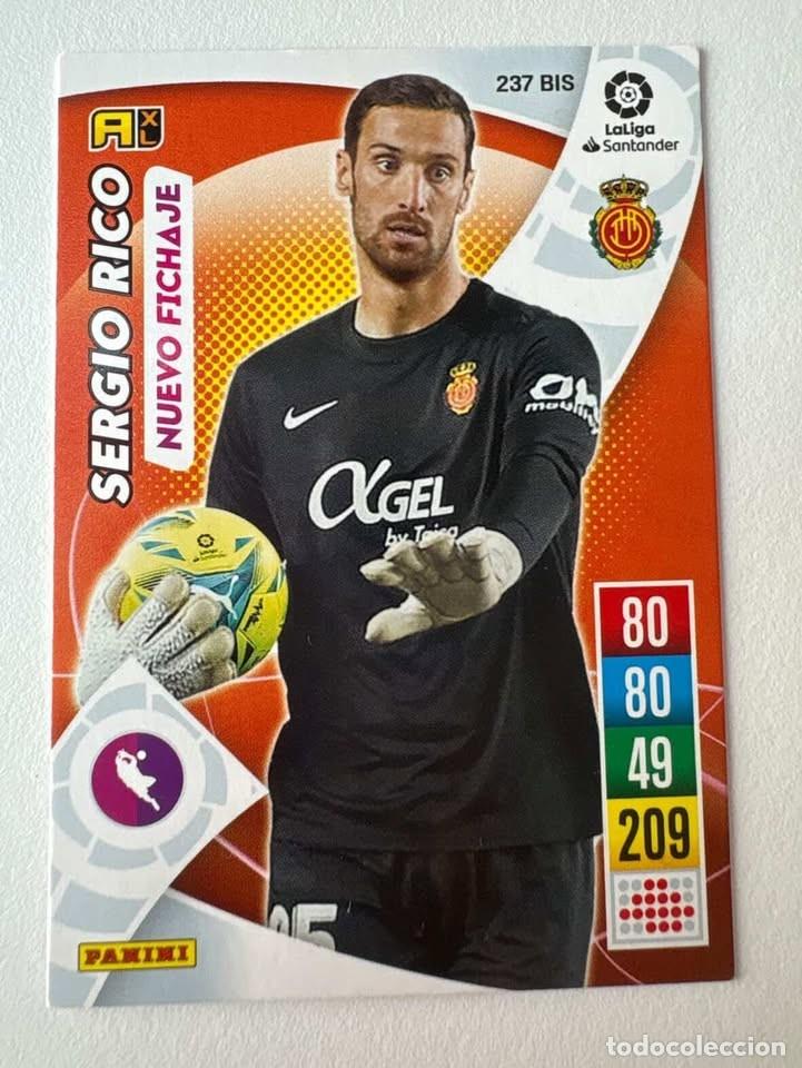 Cromos de f&uacute;tbol: Carta Sergio Rico Nuevo Fichaje Mallorca 237bis Adrenalyn 2021-22