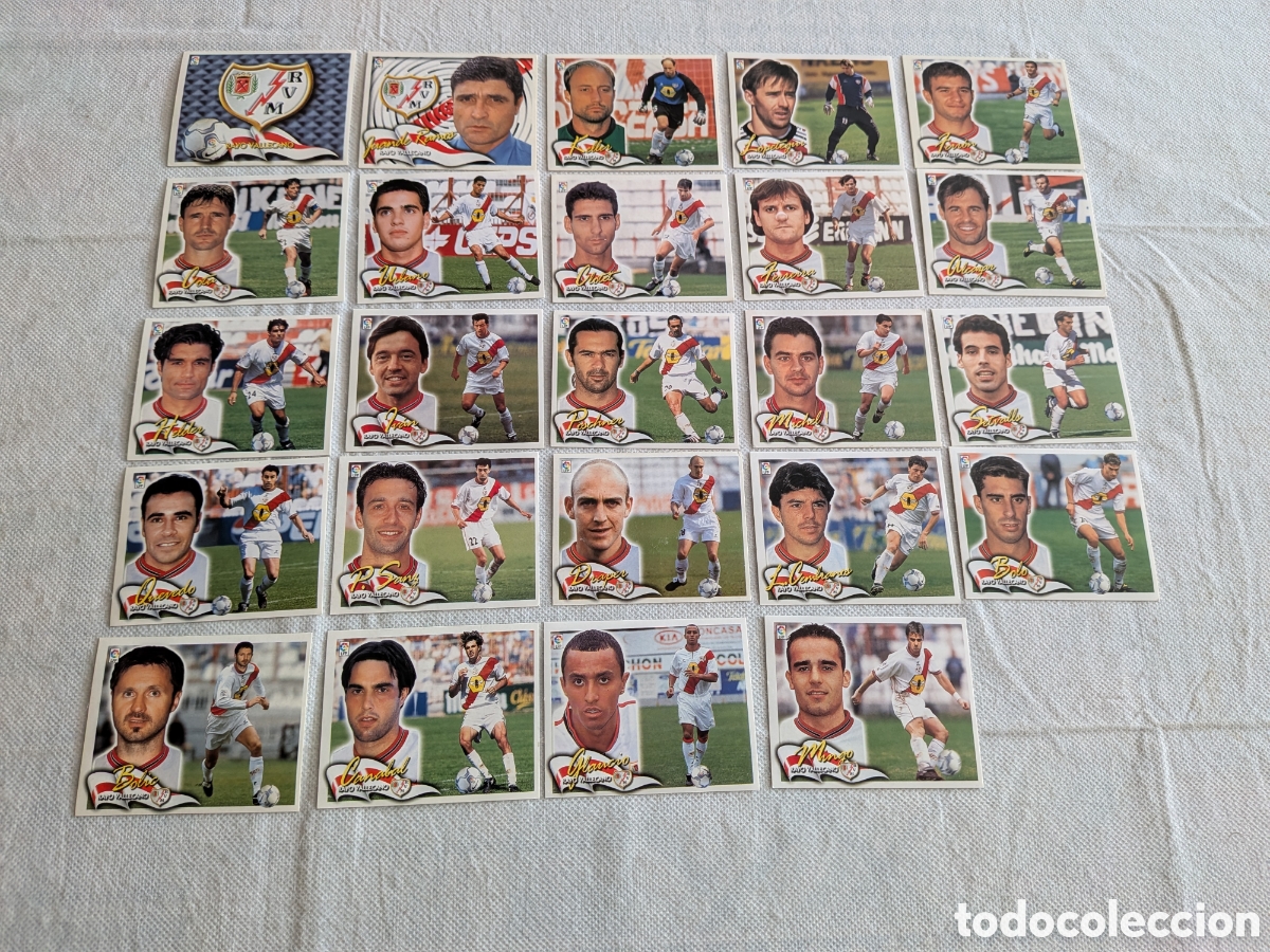 Cartes &agrave; collectionner de Football: Rayo Vallecano - Ediciones Este 2000-2001, 00-01 - 24 cromos diferentes, nunca pegados