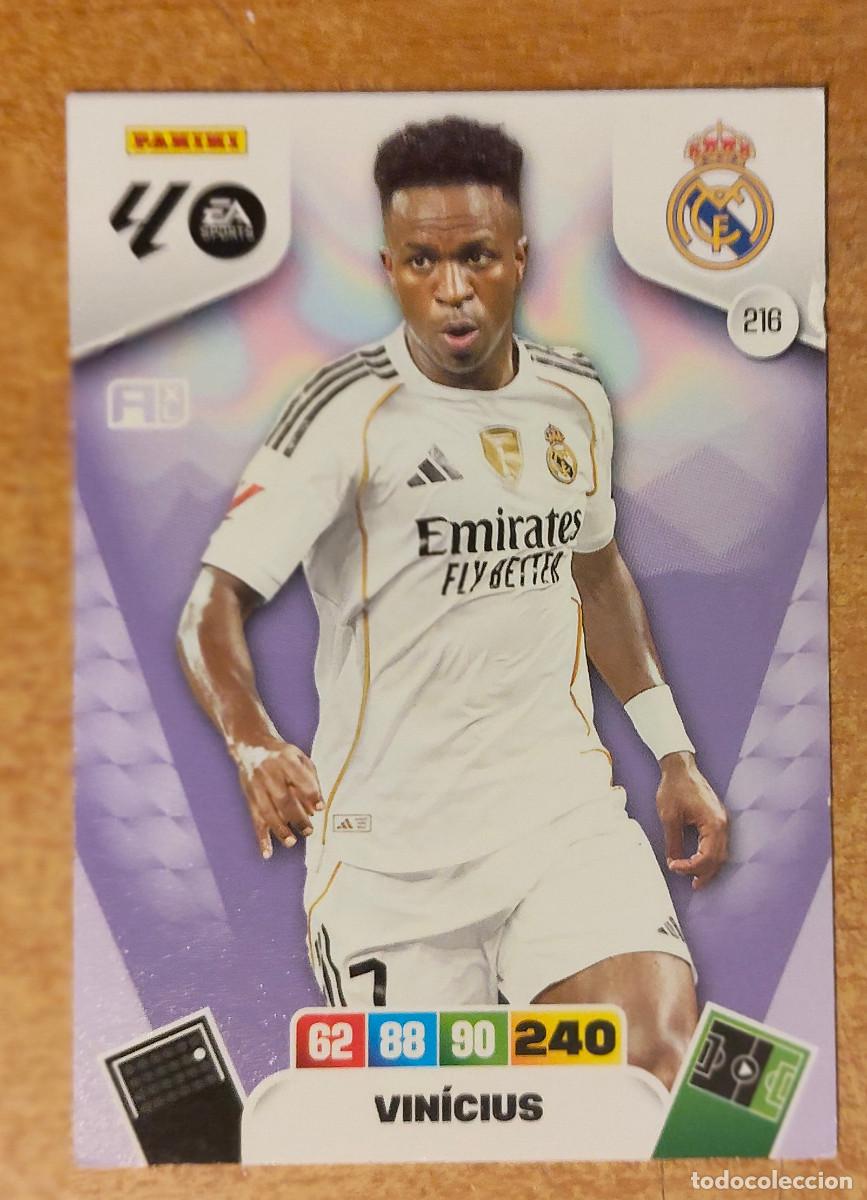 Cromos de f&uacute;tbol: 216 Vinicius Real Madrid Base card ADRENALYN XL LIGA 2025/2026 25 26 PANINI