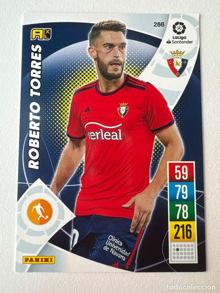 Cromos de f&uacute;tbol: Carta Roberto Torres Osasuna 266 Adrenalyn 2021-22